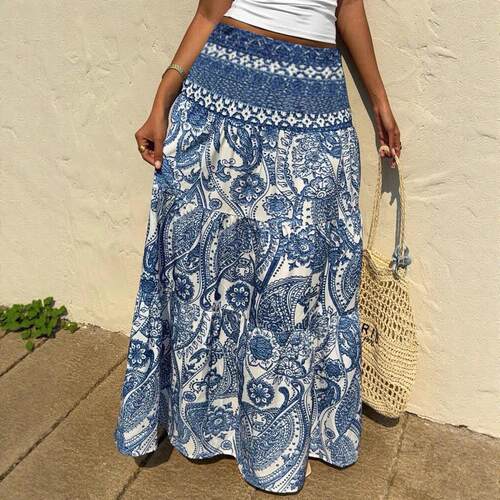 Midi Skirt Women Chic Dress Daily Wear Special Occasions