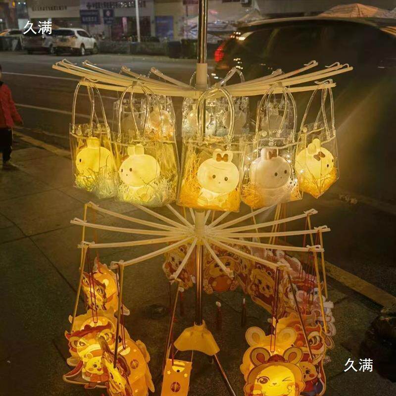 灯笼摆摊展示架花灯夜灯网红便携加固多功能夜市摆摊用旋转置物架