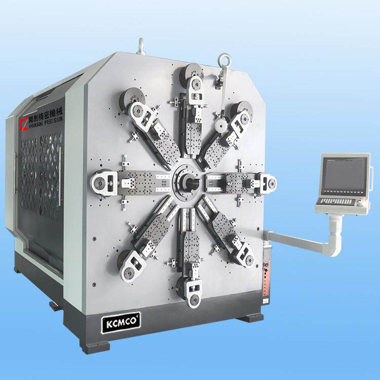 KCT-1280WZ无凸轮弹簧机生产各式扭簧拉簧压簧折弯等产品
