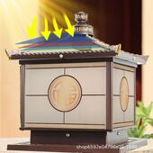 户外大柱门子简约BD 高级感太阳能灯柱 001防院水花园别墅庭新中式