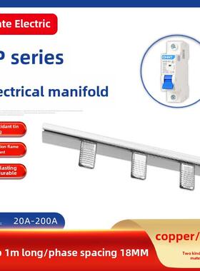 1P歧管20A-100A铜18间距63A断路器连接黄铜40A端子块