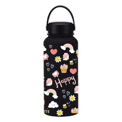1L Capacity Stainless Steel Thermal Flask Wide Mouth Screw