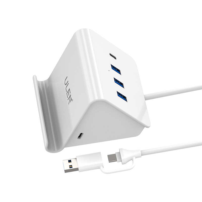 桌面手机支架无线快充15W电脑分线器USB3.0OTG接口hubusb拓展器