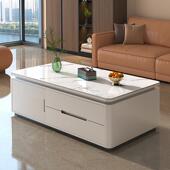 实木茶几电视柜组合2025新款 轻奢感小户型客厅家用岩板茶几桌