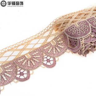 辅料13米 饰花边窗帘花边DIY服装 10.5公分 彩色沙发抱枕坐垫水溶装