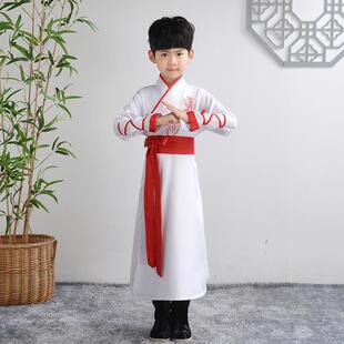 正品儿童汉服女童古装男童汉服国书童子规表服演装学六一儿童演出