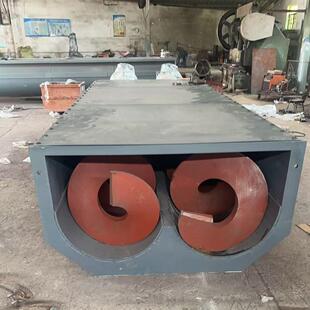 浙江640双螺旋输送机铸造螺旋叶片无轴螺旋输送机