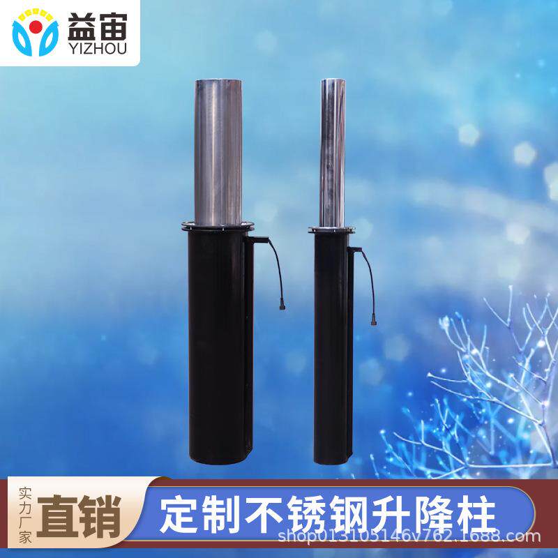 道口桩钢管警示柱半自动液压升降柱手动伸缩地桩学校停车场挡车桩