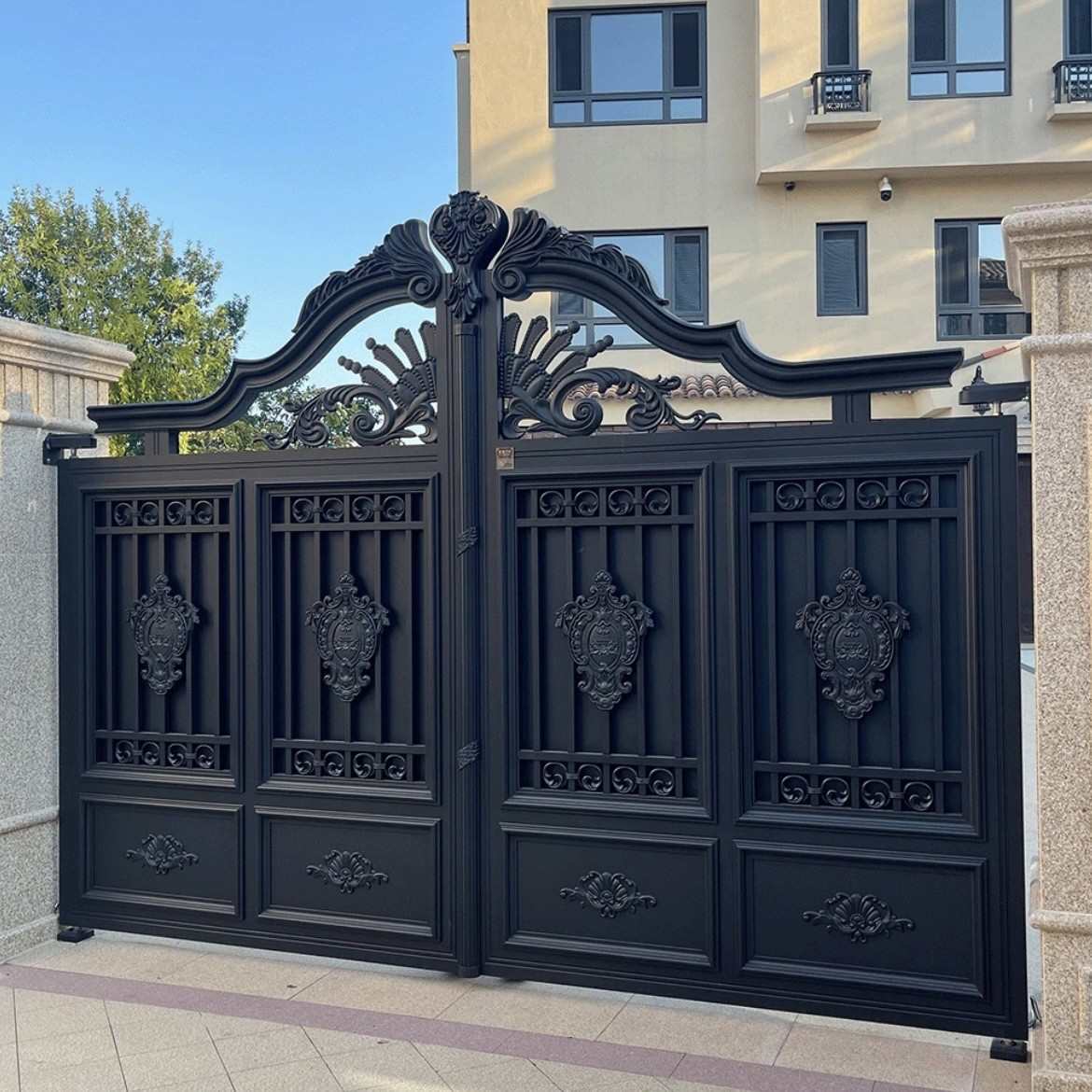 凯欧式全庭院门金型铝大门苑自建房别墅入户门防盗门中式家用