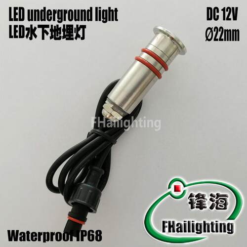 22mm不锈钢 迷你小LED地埋灯埋地灯星星灯0.5W DC12V户外防水IP68