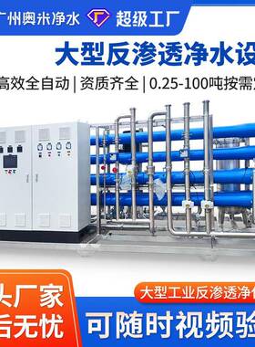 大型工业反渗水处理设备RO商用净水器去离子直饮水机纯水机水软化