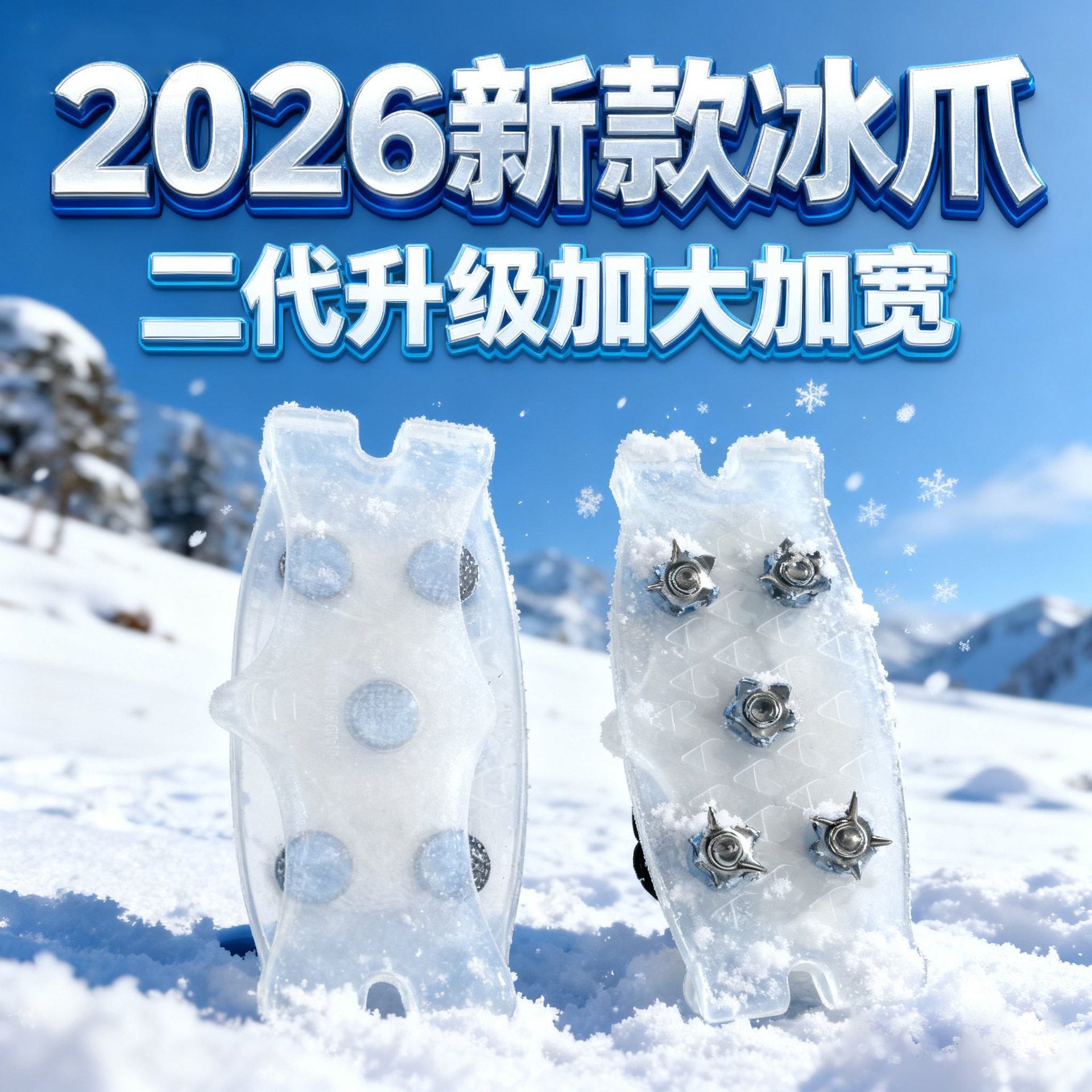 防滑防滑鞋套雪地多功能组合工具