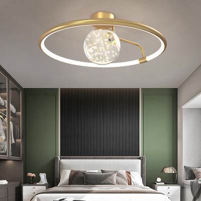 轻奢led吸顶灯水晶客厅灯餐厅卧室现代简约北欧灯具组合全屋套餐