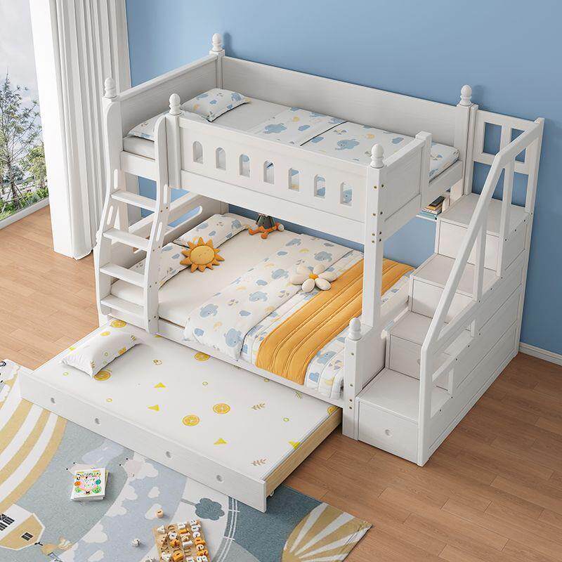 上下床双层床儿童床成人现代简约高低床小户型实木床多功能组合床