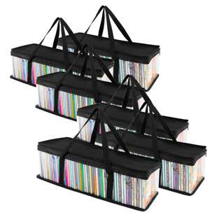 CD手提收纳袋书本透明pvc收纳整理袋防水防潮杂物床底收纳包