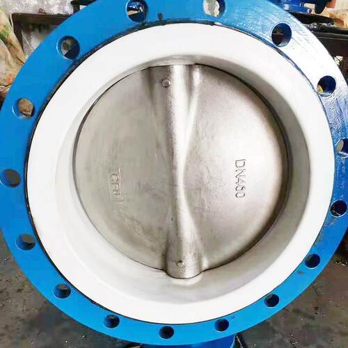 衬氟法兰蝶阀D341F4-16PTEF全衬氟蝶阀衬氟蜗轮蝶阀D341F46-16C