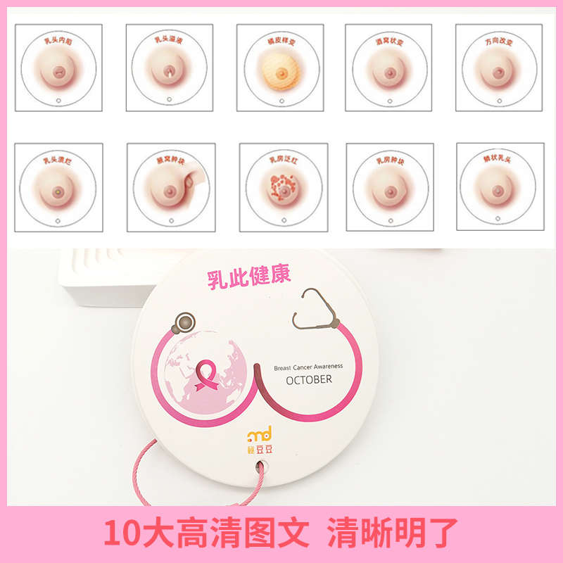 催乳师产后康复师培训妇产科哺乳教学道具乳腺癌乳房健康科普卡