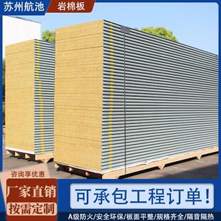机制岩棉板保温板彩色钢瓦夹心板净化板洁净板厂房隔断无尘车间悬