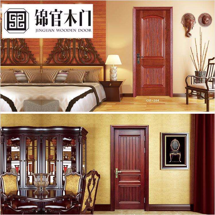 成都厂家欧式隔音室内杉木复合门欧式雕花免漆烤漆卧室实木整套门