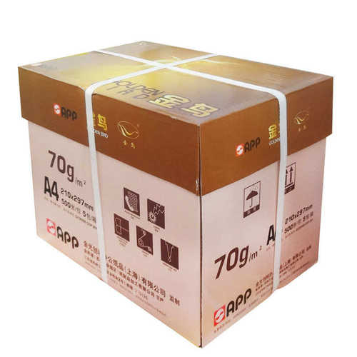 厂家批发 金鸟复印纸70克A4 白纸打印 复印纸500张 8包/箱 全木浆