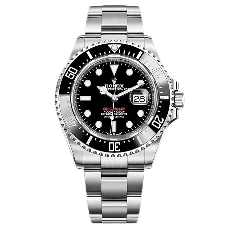 未使用[9.9新]劳力士海使型系列钢自动机械手表男126600红字鬼