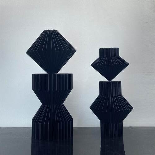 现代简约欧式几何金属折纸摆件样板房售楼处软客厅装饰品摆设