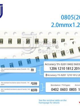 0805贴片电阻1% 24K 26.1K 27K 28K 30K 31.6K 33K 34K36.5K37.4K