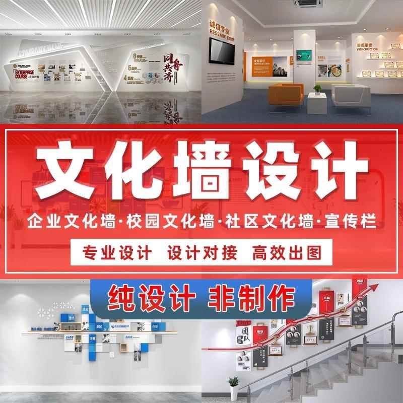 文化墙制作设计企业文化公司历程员工风采楼梯办公室校园长廊背景图片