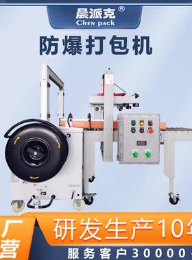 供应全自动封箱打包一体机防爆全自动捆扎机井字打包机