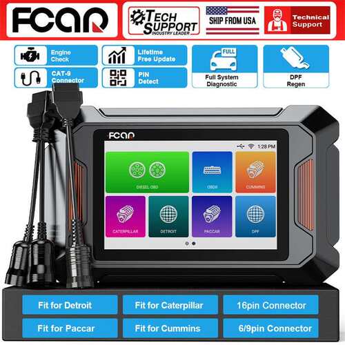 FCAR F803柴油卡车检测工具 美柴油发动机 工程机械诊断 DPF再生