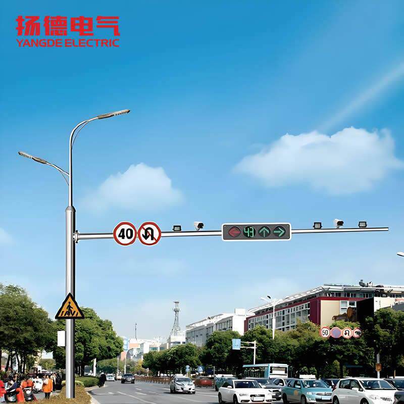 户外路灯综合杆市政红绿灯共杆标志指示牌滑槽多杆合一交通立杆灯