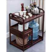 高档花梨木茶茶桌动中车小茶台家用茶几茶具套移装 实木茶 一体新式