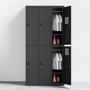 洛克菲勒黑色更衣柜员工储物柜宿舍浴室桑拿存包柜带锁换衣铁皮柜