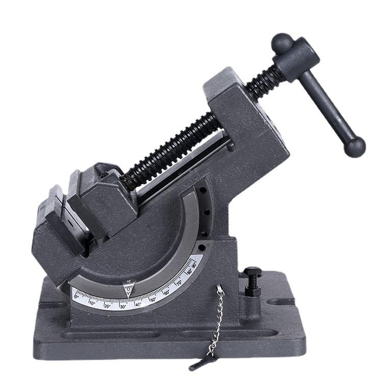 可轻斜导杆式角度平口钳0-90度钻床QKD简易导杆式角度可轻平口钳