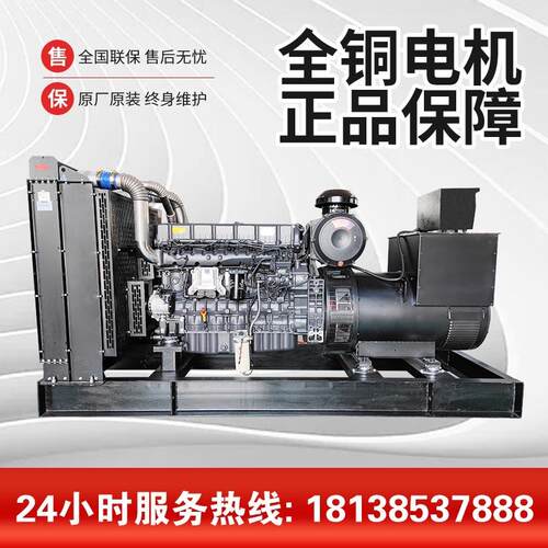 00千瓦上柴柴油发电机组6ETAA11.8-G1国三发动机无刷备用发电