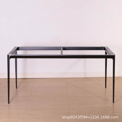 铝合金餐桌脚支架现代简约餐厅轻奢岩板餐桌台架家用饭桌腿框架脚