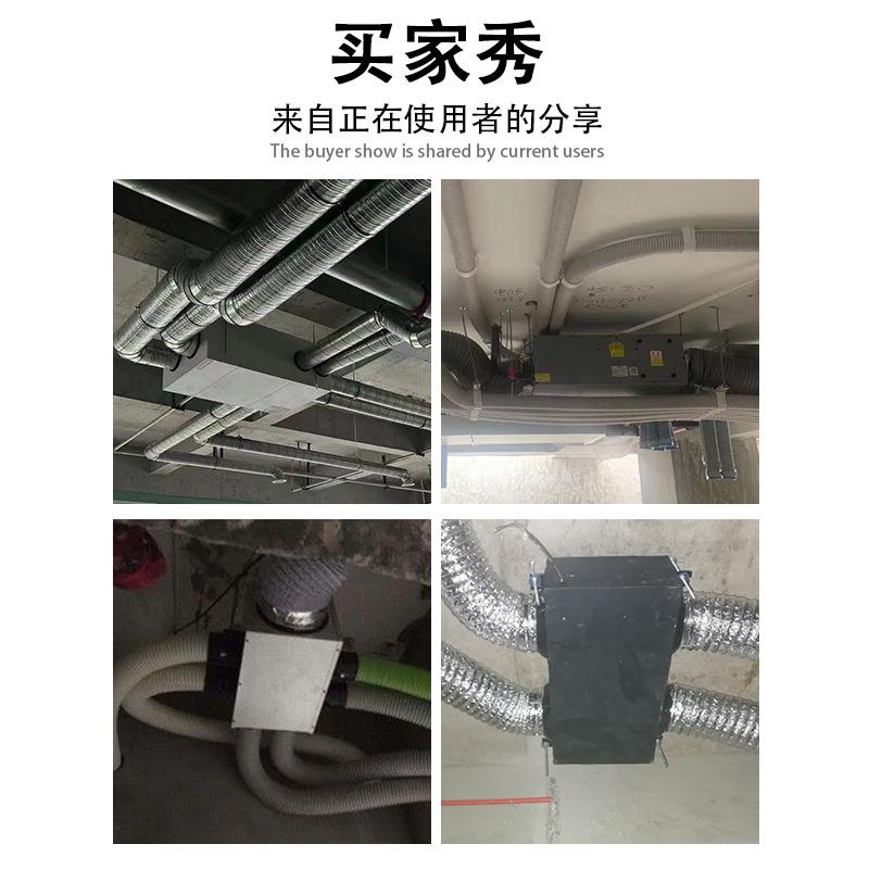 新风系统用家风双向流用中央排风抽管道静音排气一体商新风315换