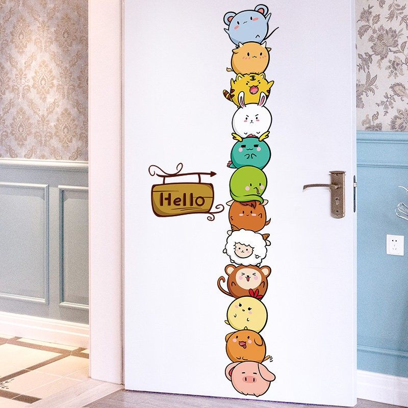 卡通贴纸小图案墙面贴纸儿童房墙面装修房卧室装修贴纸门贴纸不干,家居饰品,软装墙贴,淘宝优惠券,粉丝福利购,淘宝优惠卷