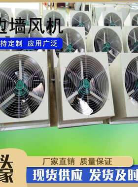 WEXD-300玻璃钢边墙风机带防雨罩防虫网壁式边墙通风机边墙排风机