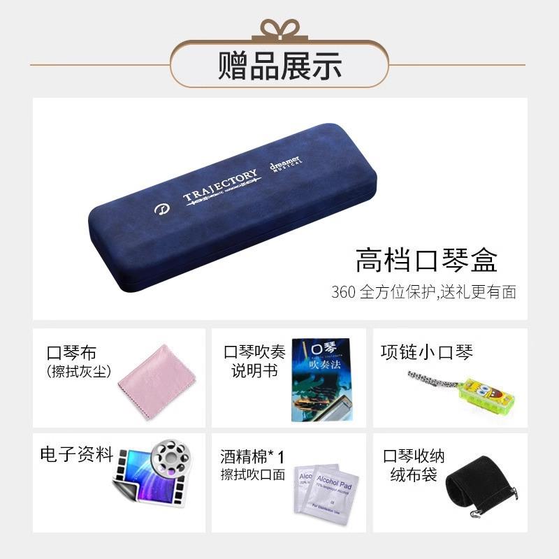 天鹅追梦人2孔OBE音重复音C调口琴高端人专业演奏成8级乐器