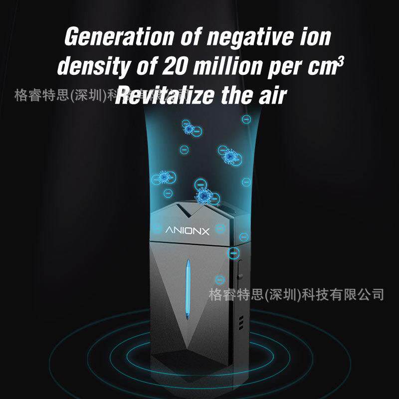 2021便携式随身挂脖迷你车载负离子空气净化器 促销礼品 现货爆款