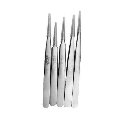 5 Pieces Watch Tweezers Maintenance Lightweight Steel