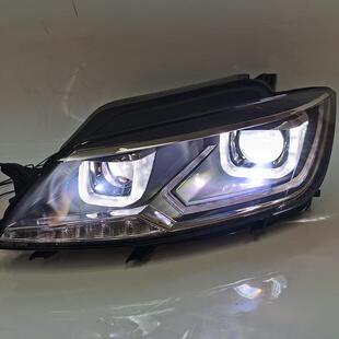 19款 适用龙鼎大众凌渡大灯总成双光透镜改装 LED凌度双U日行灯15