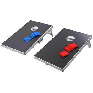 cornhole bean bag toss户外便携式铝合金折叠投掷沙包游戏台套装