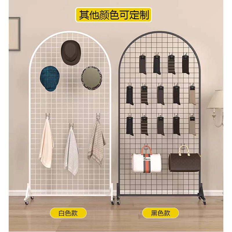 椭圆形立式网格展示架婚庆背景墙可折叠展会幼儿园作品照片画展挂