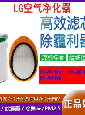 适配LG空气净化器PS-W309WI/WT除甲醛防病毒pm2.5雾霾HEPA过滤