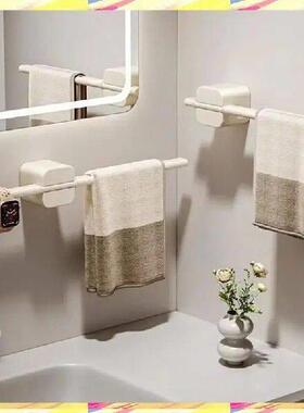 ABJJ Cream White Bathroom Towel Bar, Wall Mounted Hand