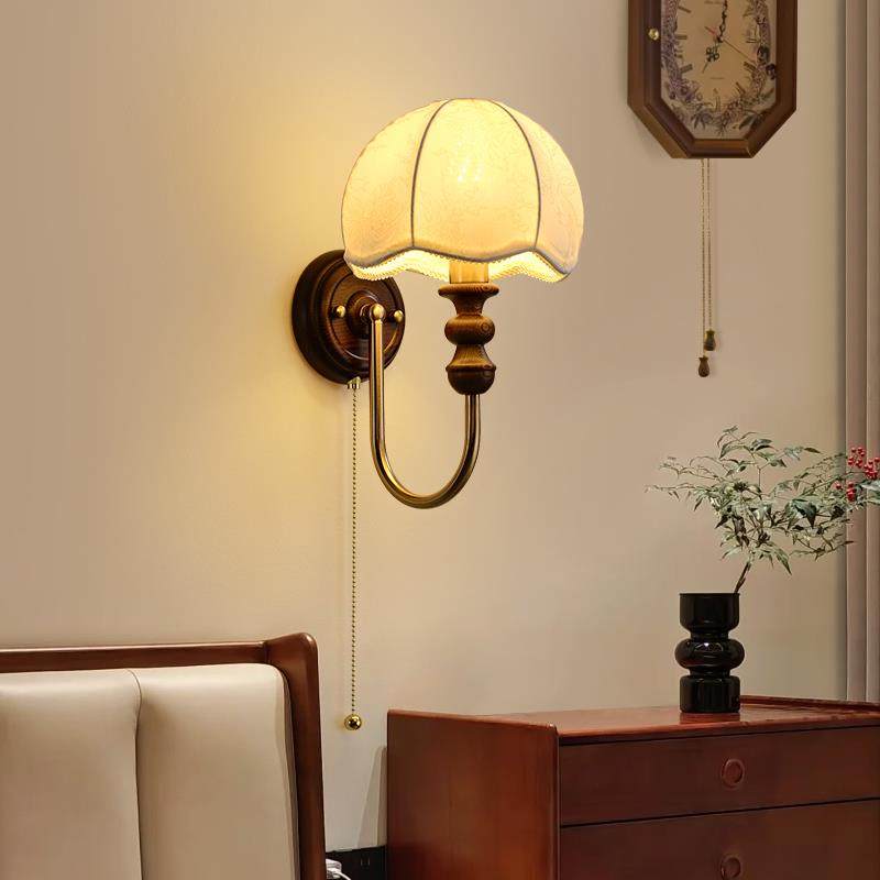 视冠法式中古卧室床头壁灯覆古美式民宿客厅主卧网红墙壁气氛灯具,家装灯饰光源,壁灯,淘宝优惠券,粉丝福利购,淘宝优惠卷