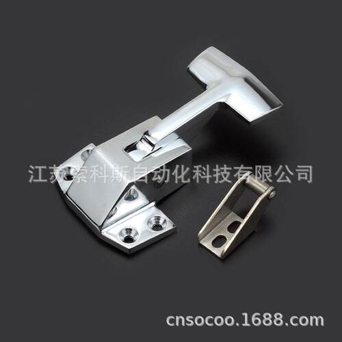 锁CT-68不锈钢烘箱门带箱芯锁弹簧拉手手侧门把手CT-68烤箱试验把