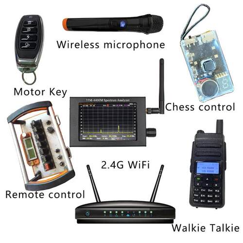 4.3英寸TFT彩色液晶屏 手持便携频谱分析仪35M-4400MHz 频谱仪